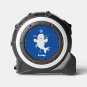 Cute beluga whale belbles cartoon afbeelding rolmaat (Voorkant)