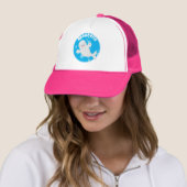 Cute beluga whale belbles cartoon afbeelding trucker pet (In situ)