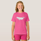 Cute Beluga Whale Girl T-shirt (Voorkant volledig)