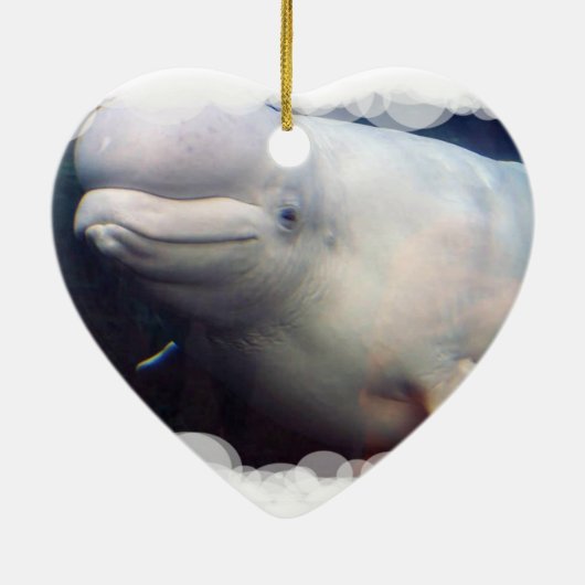 Cute Beluga Whale Ornament (Achterkant)