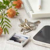 Cute Beluga Whale Sleutelhanger (Zijkant)