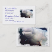 Cute Beluga Whale Visitekaartje (Voorkant / Achterkant)