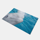 Cute Beluga Whale Zee Animal Deurmat (Schuin)