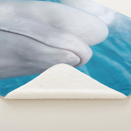 Cute Beluga Whale Zee Animal Sherpa Deken (3/4)