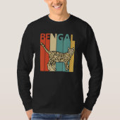 Cute Bengal Cat T-shirt (Voorkant)