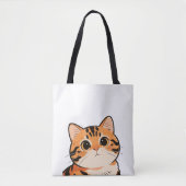 Cute Bengal Cat Tote Bag (Voorkant)