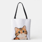 Cute Bengal Cat Tote Bag (Achterkant)