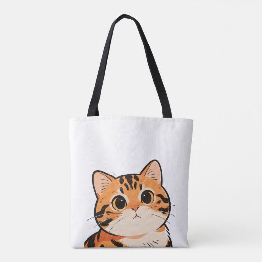 Cute Bengal Cat Tote Bag (Achterkant)