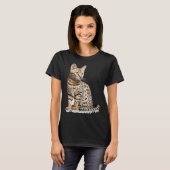Cute Bengal Cat with classic T-shirt (Voorkant volledig)