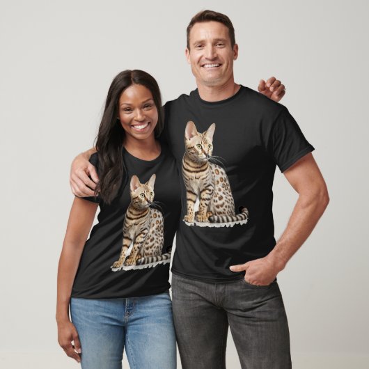 Cute Bengal Cat with classic T-shirt (Unisex)