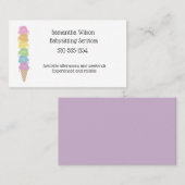 Cute Beren Babyzittend, Visitekaartjes voor kinder (Voorkant / Achterkant)