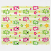 Cute Beren Fleece Deken (Voorkant (Horizontaal))