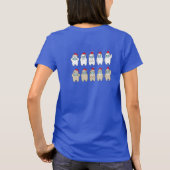 Cute beren kerstmasker pet t-shirt (Achterkant)
