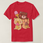 Cute Beren Love Ice Cream T-shirt (Design voorkant)
