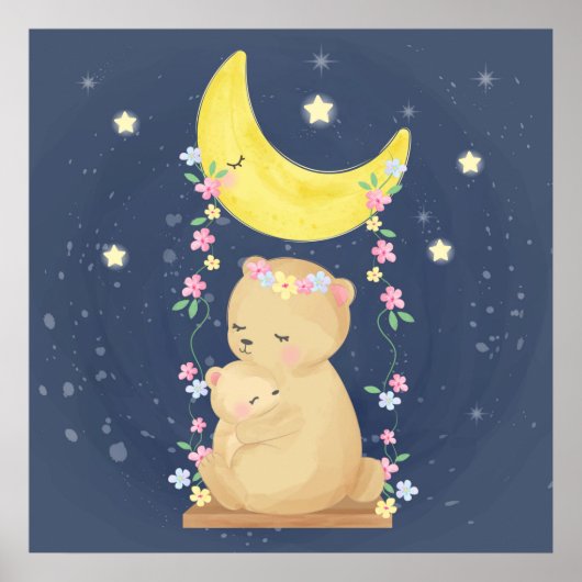 Cute beren poster (Voorkant)