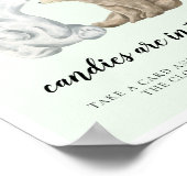 Cute beren raden hoeveel Baby showers er spelen Poster (Hoek)