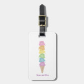 Cute Beren Rainbow Ice Cone Bagagelabel (Voorkant verticaal)