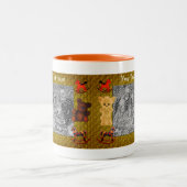 Cute Beren Rocking Horses Persoonlijke foto Tweekleurige Koffiemok (Center)