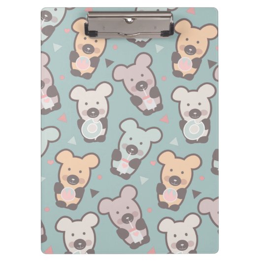 Cute Beren Sweets Snacks Confetti   Klembord (Voorkant)