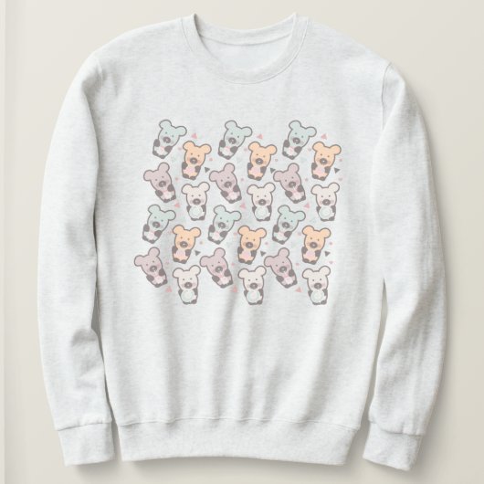 Cute Beren Sweets Snacks Confetti   Trui (Design voorkant)