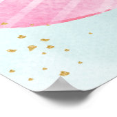 Cute Beren Twins Boy Girl Baby shower Welkom Sign Poster (Hoek)