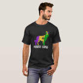 Cute Bernard Dog Lover Mardi Gras Party Jester Mas T-shirt (Voorkant volledig)