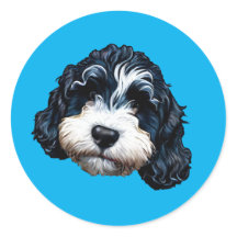 Cute Bernedole Classic Round Sticker