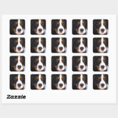Cute Bernese moundog Vierkante Sticker (Vel)