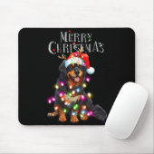 Cute Bernese Mountain Christmas Lights Xmas Dog Lo Muismat (Met muis)