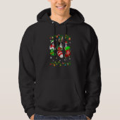 Cute Bernese Mountain Dog in kerstsokjet Hoodie (Voorkant)