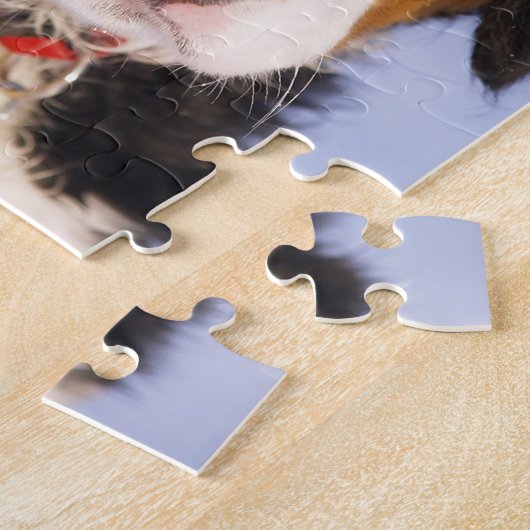 Cute Bernese Mountain Dog Puppy Afbeelding Legpuzzel (Zijkant)