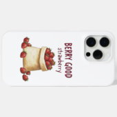 Cute Berry Good Strawberry Pun Illustration Case (Achterkant (horizontaal))