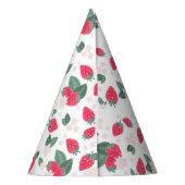 Cute Berry Sweet Strawberry Birthday Party Petten Feesthoedjes (Achterkant)