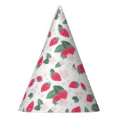 Cute Berry Sweet Strawberry Birthday Party Petten Feesthoedjes (Links)