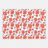 Cute Berry Sweet Strawberry Blueberry Baby Shower  Inpakpapier Vel (Voorkant 2)