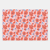 Cute Berry Sweet Strawberry Blueberry Baby Shower  Inpakpapier Vel (Voorkant)