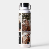 Cute 'Best BoyVriend Ever' 5 Foto Collage Waterfles (Achterkant)