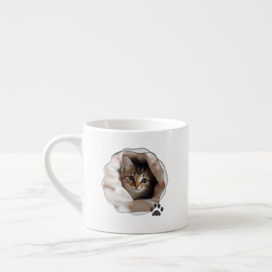 Cute Best Cat Dad Photo Espresso Cup Espresso Kop (Links)
