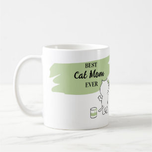 Cute Best Cat Ma Ever Womens Coffee Mok