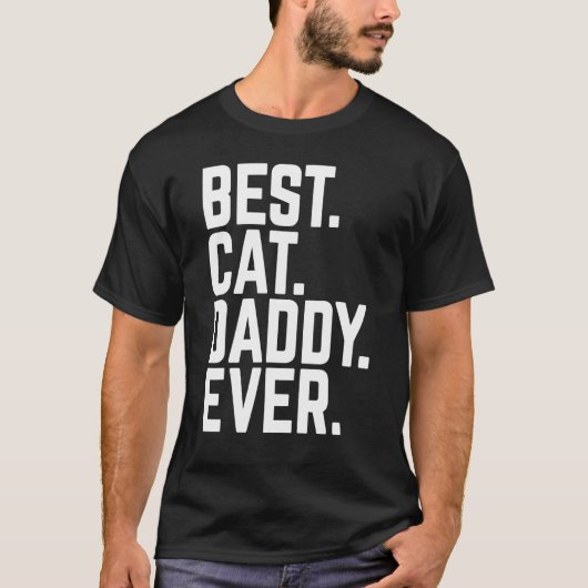 Cute Best Cat Papa Ever Kitten Pet Vvaders T-shirt (Voorkant)