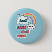 Cute Best Cloud Dad Ronde Button 5,7 Cm (Voorkant)