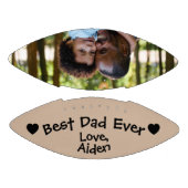 Cute Best Dad ever Brown Black Persoonlijke foto American Football (Panelen)