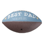 Cute Best Dad Family 3 Photo Collage Keepslag American Football (Gedraaid 270)