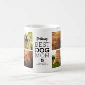 Cute Best Dog Ma Photo Collage Coffee Mok (Center)