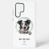 Cute Best Dog Mam Foto Samsung Galaxy Hoesje (Achterkant)