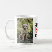 Cute Best Dog Pap Oog Pet 2 Aangepaste foto Koffiemok (Links)