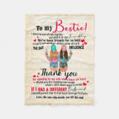 Cute Best Friend Gift, Funny Friendship Day Gifts Fleece Deken (Voorkant)