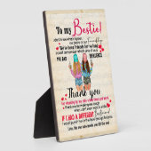 Cute Best Friend Gift, Funny Friendship Day Gifts Fotoplaat (Zijkant)