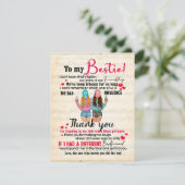 Cute Best Friend Gift, Funny Friendship Day Gifts Kaart (Staand voorkant)