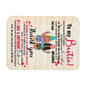Cute Best Friend Gift, Funny Friendship Day Gifts Magneet (Horizontaal)